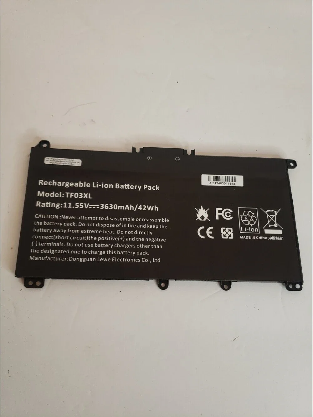TF03XL Lithium Ion Battery Pack HP Pavillion Laptop L11119-855 Li-Ion New Comput